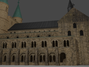 the german church of saint cyriakus 3D Модель
