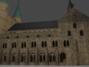 the german church of saint cyriakus 3D Model