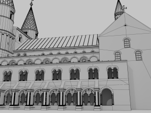 the german church of saint cyriakus 3D Модель