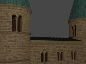 the german church of saint cyriakus 3D Модель
