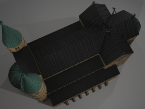 the german church of saint cyriakus 3D Модель