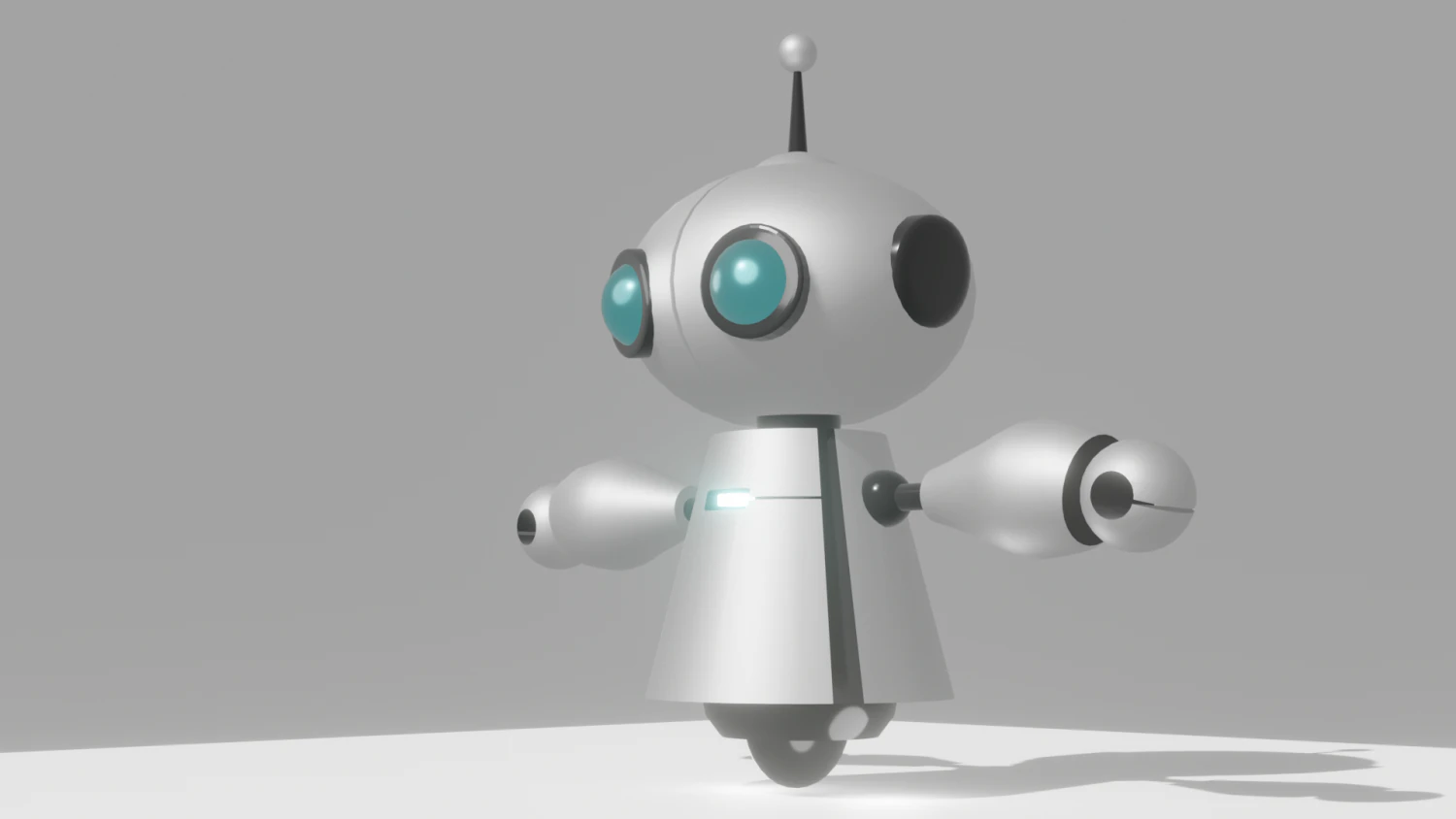3d robot with rig 3D Model .c4d .max .obj .3ds .fbx .stl .blend