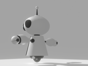 3d robot with rig 3D Model