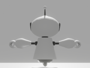 3d robot with rig 3D Model