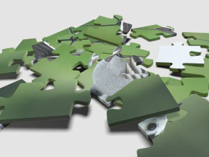 set of childrens puzzles 3D Model