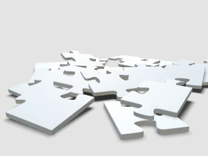 set of childrens puzzles 3D Model