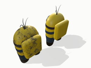 among us in the style of minion Modelo 3D