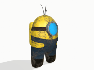 among us in the style of minion Modelo 3D