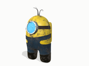 among us in the style of minion Modelo 3D