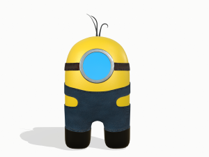 among us in the style of minion Modelo 3D