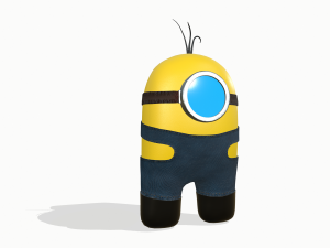 among us in the style of minion Modelo 3D
