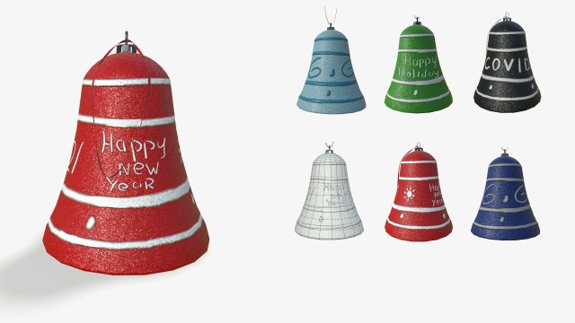 set of christmas toys for the new year Modelo 3D .c4d .max .obj .3ds .fbx .stl .blend 