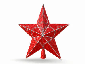 christmas star on the tree 3D Model