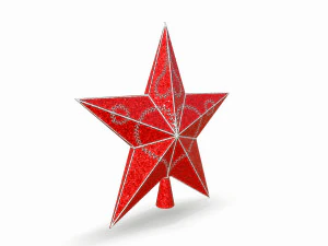 christmas star on the tree 3D Model