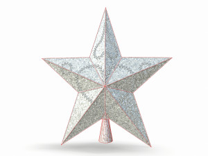 christmas star on the tree Modelo 3D