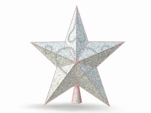 christmas star on the tree 3D Model