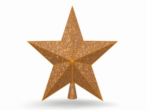 christmas star on the tree Modelo 3D