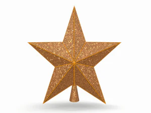 christmas star on the tree 3D Model