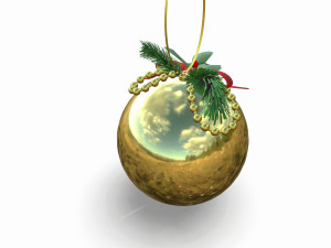 christmas toy ball with decorations 3D Модель