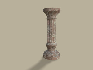 set of old columns and pillars 3D Model