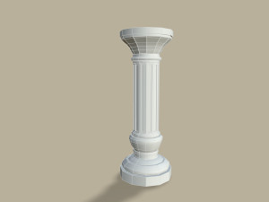 set of old columns and pillars 3D Model