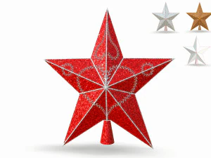 set of christmas tree toys 3D Model