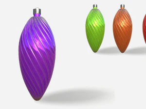 set of christmas tree toys 3D Model