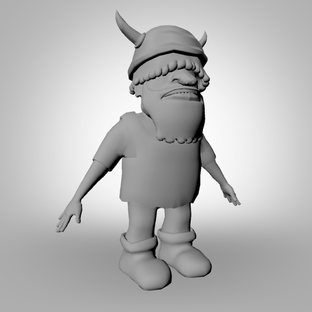 viking 3D Model .c4d .max .obj .3ds .fbx .stl .blend