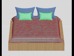 bed for bedroom 3D Модель