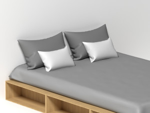 bed for bedroom 3D Модель