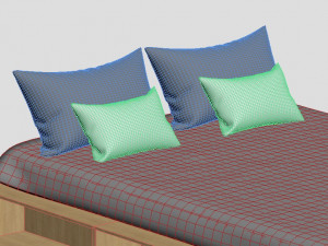 bed for bedroom 3D Модель