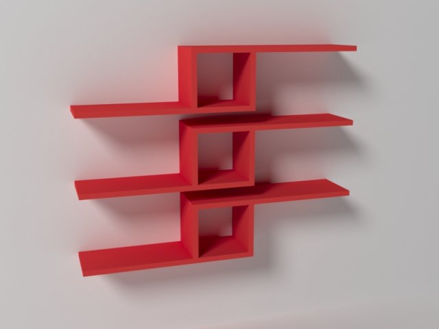 of the shelf 3D 模型 .c4d .max .obj .3ds .fbx .stl .blend 