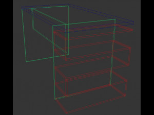 desk Model 3D