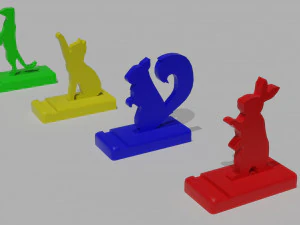 Phone stand set 3D Model