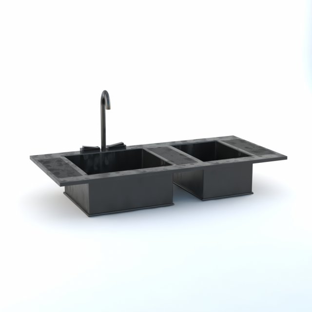 the sink 3D Model .c4d .max .obj .3ds .fbx .stl .blend 