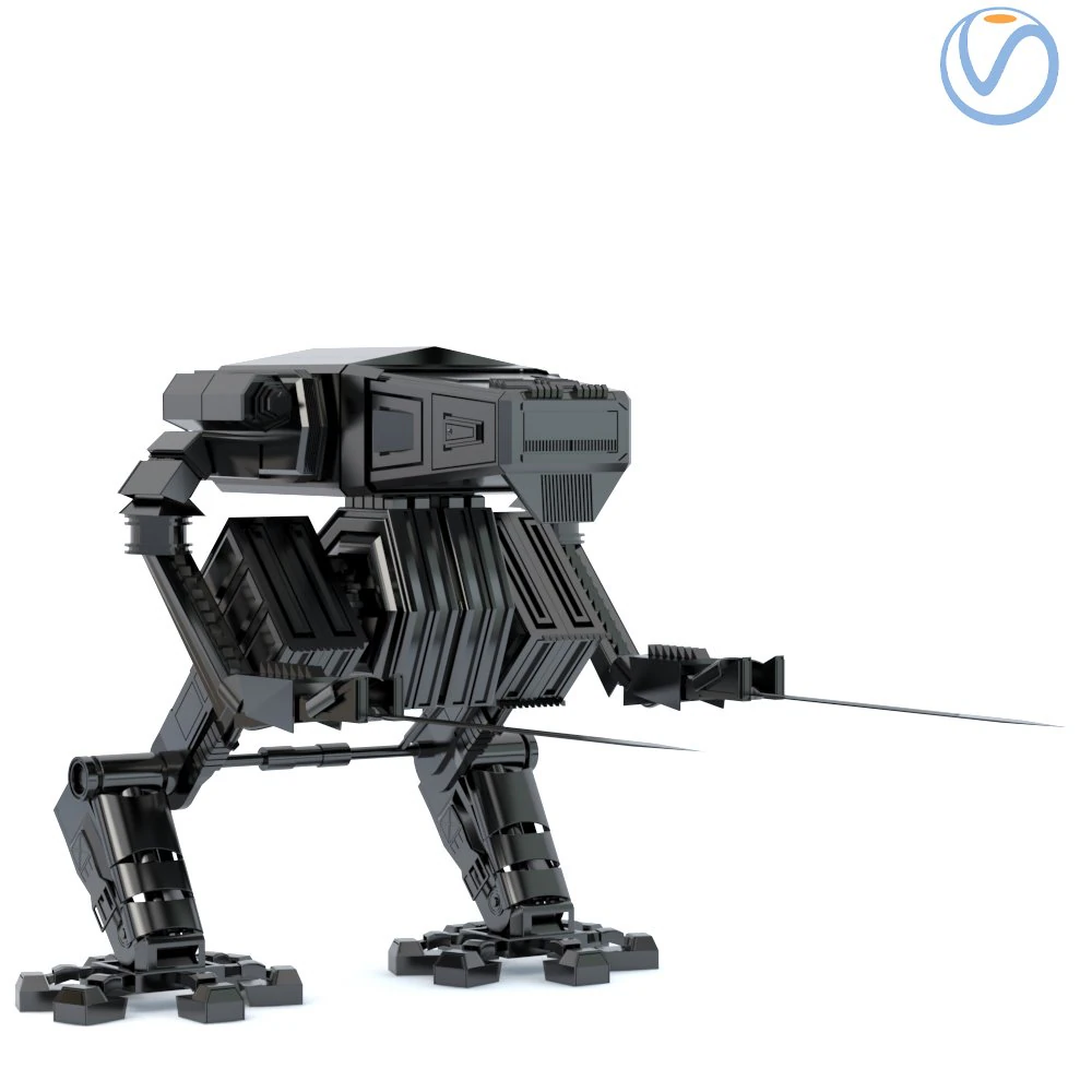 killer robot 3D Model .c4d .max .obj .3ds .fbx .stl .blend 