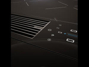 bora pro induction hob with integrated cooker hood 3D मॉडल