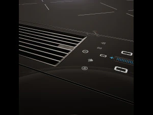 bora pro induction hob with integrated cooker hood 3D Model