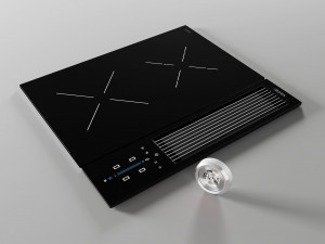 bora pro induction hob with integrated cooker hood 3D मॉडल