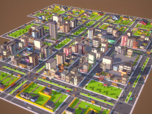megapoly city pack 3D Model