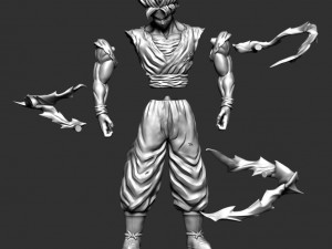 goku super saiyan 3D Print Model