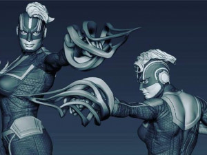 captain marvel Modelo de Impressão 3D