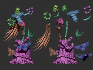 raven teen titans 3D Print Model