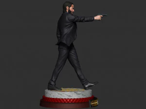 john wick 3d figure printable 3D Print Model