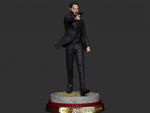 john wick 3d figure printable 3D 打印模型