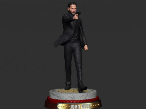 john wick 3d figure printable 3D Print Model