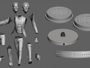 john wick 3d figure printable 3D 打印模型