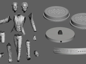 john wick 3d figure printable 3D Print Model