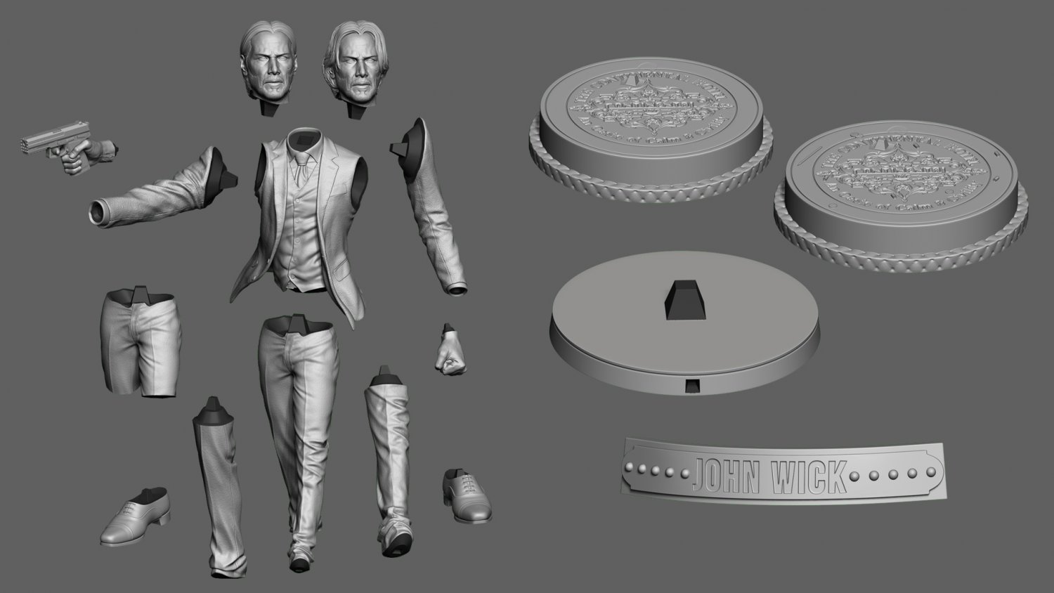 john wick 2 3D Models to Print - yeggi