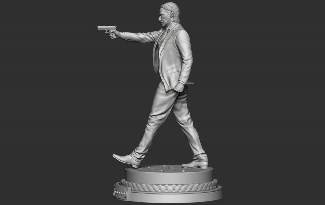 John Wick 3D Printing Figurine Standing STL Files